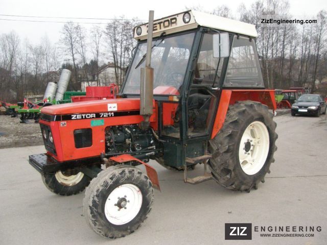 Zetor 7211 1987 Agricultural Tractor Photo and Specs