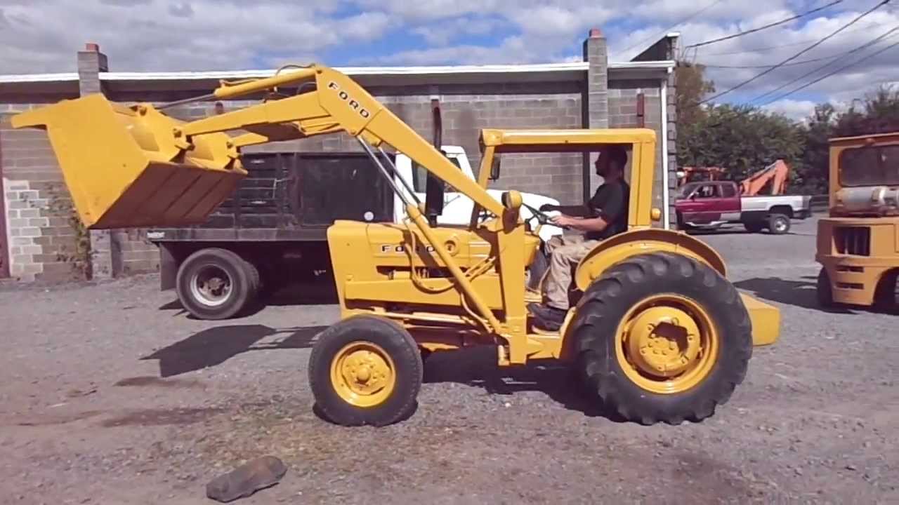 1971 Ford 3400 Industrial Loader Tractor Demonstration - YouTube