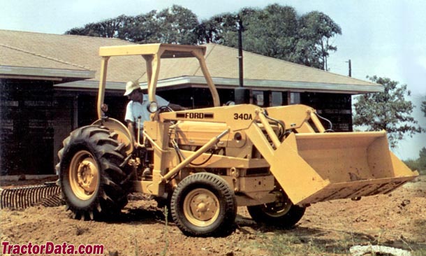TractorData.com Ford 340A industrial tractor photos information