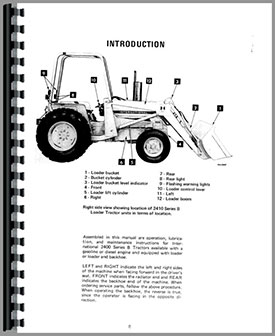 International Harvester 2400B Industrial Tractor Operators Manual ...