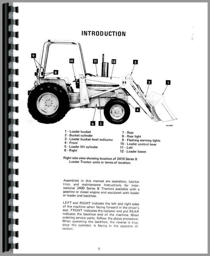 International Harvester 2405B Industrial Tractor Operators Manual ...