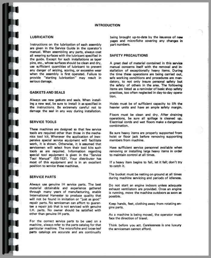 International Harvester 240A Industrial Tractor Service Manual (HTIH ...