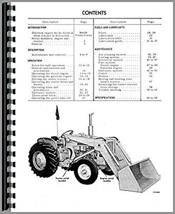 International Harvester 3414 Industrial Tractor Operators Manual ...