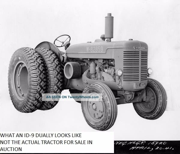 International Harvester Id - 9 Industrial Model, Antique, Vintage Farm ...