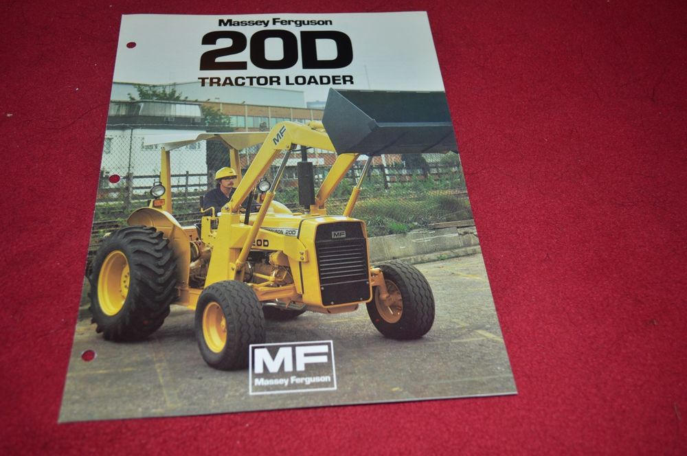 Massey Ferguson 20D Industrial Tractor Loader Dealer's Brochure DCPA2 ...