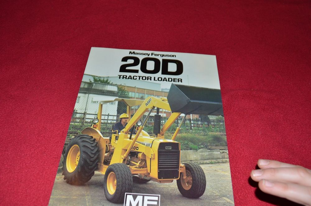 Massey Ferguson 20D Industrial Tractor Loader Dealer's Brochure LCOH ...