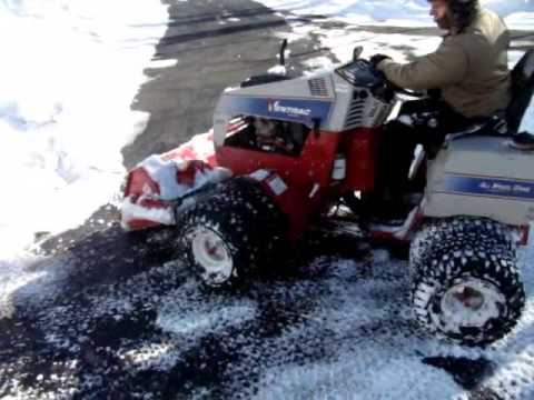 Ventrac 4227 snow removal with bucket