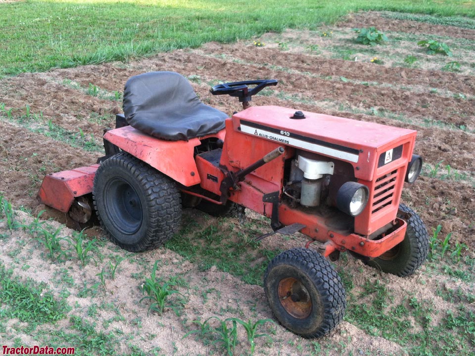 Allis-Chalmers 610 with mounted tiller. (2 images) Photos courtesy of ...