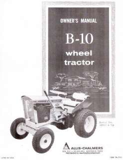 Allis Chalmers Models 808GT and 810GT Lawn and Garden Tractor ...