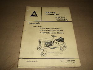 Allis-Chalmers-Homesteader-6-and-7-HP-Garden-Tractor-amp-Implements ...