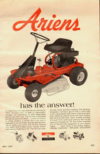 1972 Vintage ad for Ariens Electric Start Riding Lawnmower~Arie ns ...
