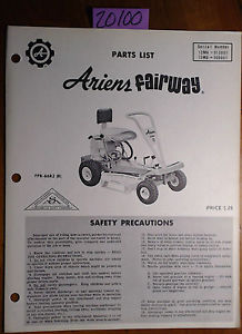 Ariens Fairway Tractor 12M4 S/N 13001- 12M5 Parts Manual FPB-66R2 (R ...
