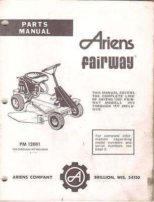 Ariens 927018 srm626 6 hp 927020 srm1030 10 hp Riding Mower Parts ...