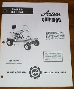 Ariens-912000-Series-Fairway-Riding-Mower-Parts-amp-Repair-Manual-PRM ...
