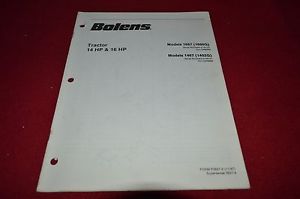 Bolens 1667 1600G 1467 1402G Tractor Dealer's Parts Book Manual CHPA ...