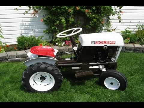 Garden tractor Bolens Husky 600 1962, 6hp - YouTube