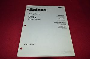 Bolens 528 628 830 831 1134 Riding Mower Dealer's Parts Book Manual ...