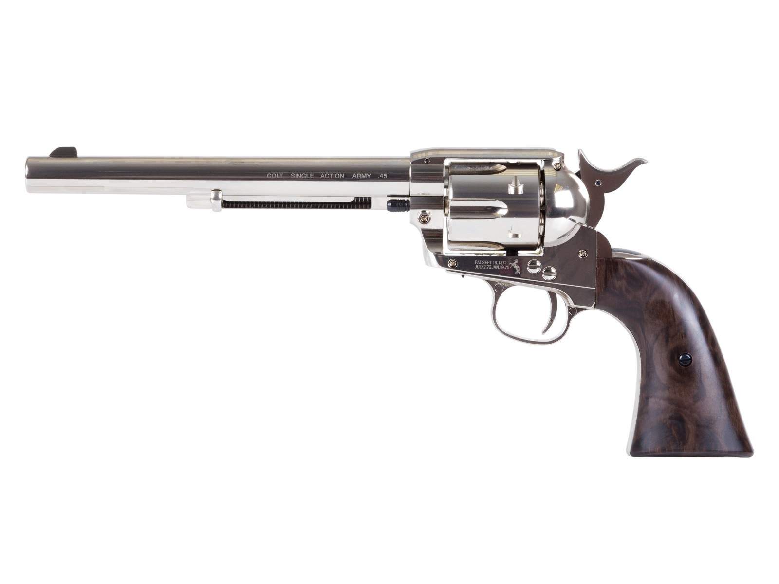 Colt SAA Peacemaker 7.5 CO2 Pellet Revolver Nickel - 0.177 cal - 6rds ...