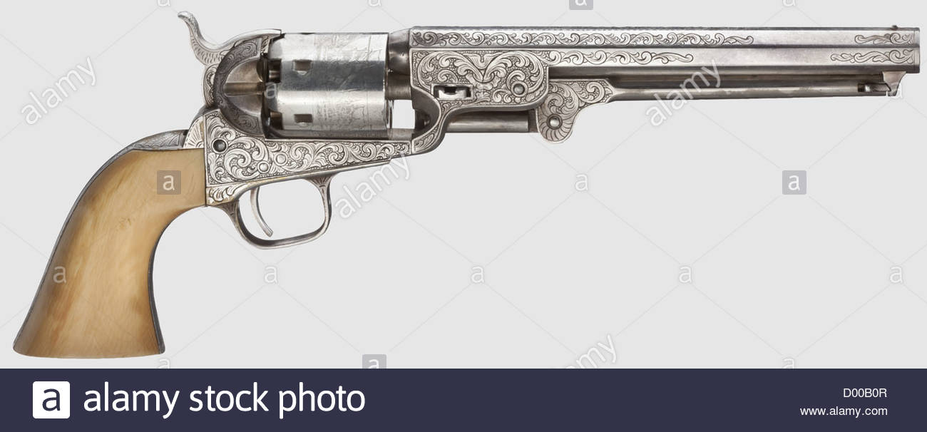 Colt M 1851 Deluxe Version, Cal. .36, No. 206161, Matching Numbers. 7 ...