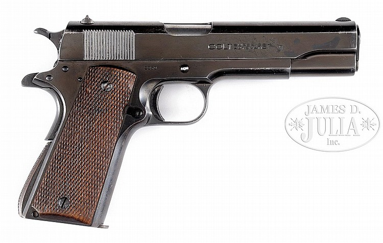 EARLY PRE-WAR COLT 1911A1 COMMERCIAL GOVERNMENT .38 SUPER.
