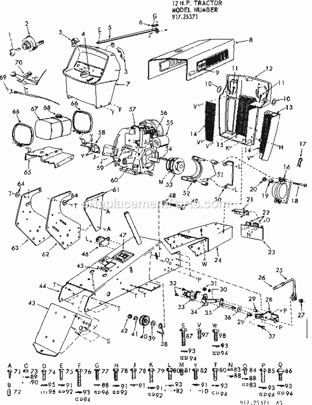 Craftsman 91725371 Parts List and Diagram : eReplacementParts.com