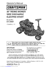 Craftsman 917.28001 Operator's Manual (60 pages)