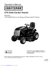 CRAFTSMAN CTX 9500 Operator's Manual (132 pages)