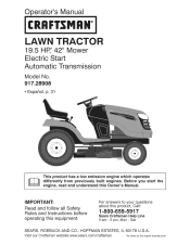 ... For A New Pyt9000, 42' Model 28980 Mower | Craftsman 28908 Support
