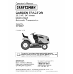 Craftsman Lawn Tractor Operators Manual 917.28947 for sale