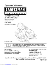 craftsman 247 28984 operator s manual 100 pages craftsman professional ...