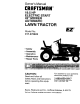 craftsman lawn tractor 917 270822 owner s manual craftsman 917 273322 ...