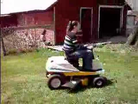 Cub Cadet Riding Mower Being Driven Around Our Farm - YouTube