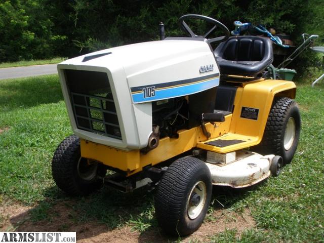 ARMSLIST - For Sale/Trade: 1985 Cub Cadet 1105 Lawn Tractor....