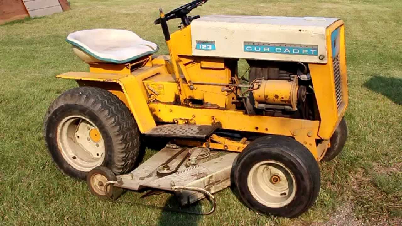 Starting IH Cub Cadet 123 After 12 years! - YouTube