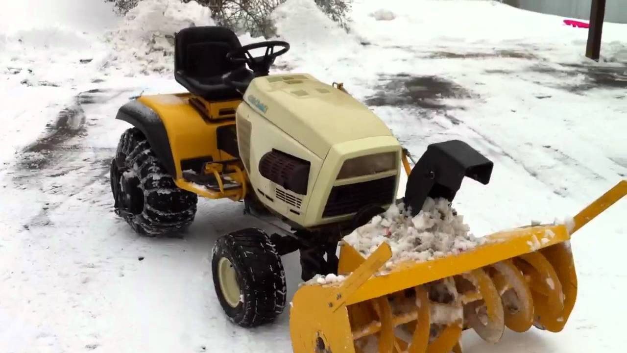 Cub Cadet 2086 with Snowblower. Part 2 - YouTube