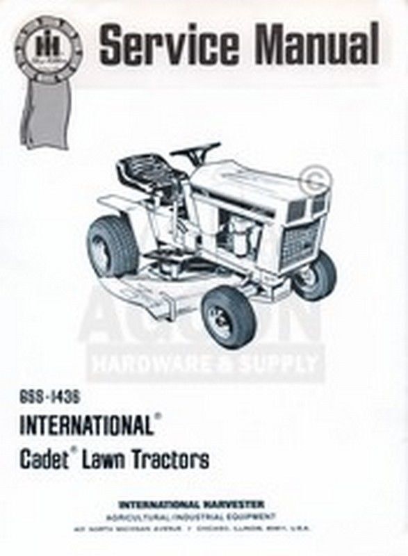 International Cub Cadet 76 80 182 282 382 Lawn Tractor Service Shop ...