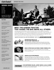 ... Bagger Kit On A 2148 Cub | Cub Cadet GT 2148 Garden Tractor Support