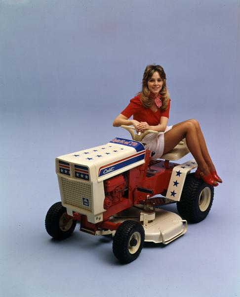 ... electric start push mower, there’s the Spirit of ’76 Cub Cadet