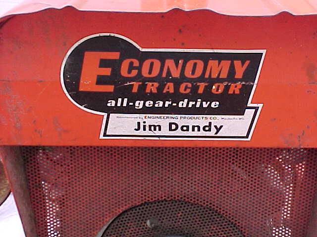 JIM DANDY TRACTOR - Yesterday's Tractors