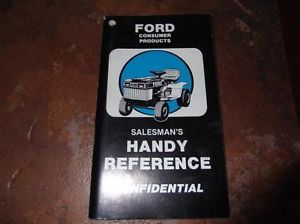 Ford Lgt 14 Lgt 14H Lgt 18H Lawn and Garden Tractor Salesman Product ...