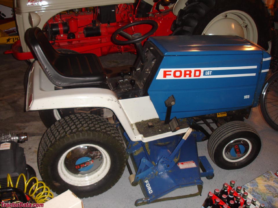 Ford LGT-165 with mower, right side. Photo courtesy of Shane Hickey