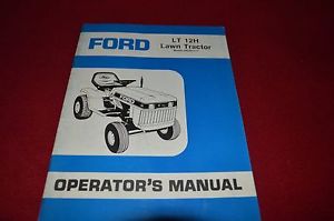 Details about Ford LT 12H Lawn Tractor Operator's Manual CHPA