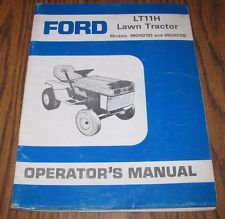 VINTAGE FORD OPERATORS MANUAL- LT 12H LAWN TRACTOR - 1989
