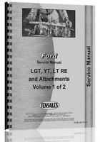 Ford 12 12H 17 17H LT Lawn & Garden Tractor Service Manual (FO-S-LGT ...