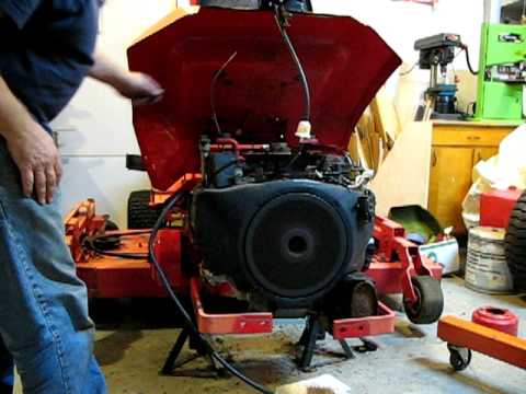 Gravely 24-G with Onan P224 24 hp twin engine - YouTube