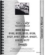 Gravely 8127 Lawn & Garden Tractor Operators Manual