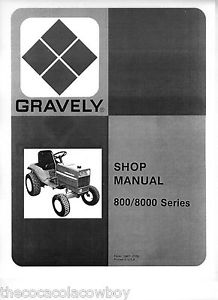Details about Gravely Models 800 8000 Series Tractors SERVICE manual ...