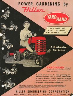 Yard+Hand+Tractor HILLER YARD HAND TRACTOR OPERATING INSTRUCTIONS ...