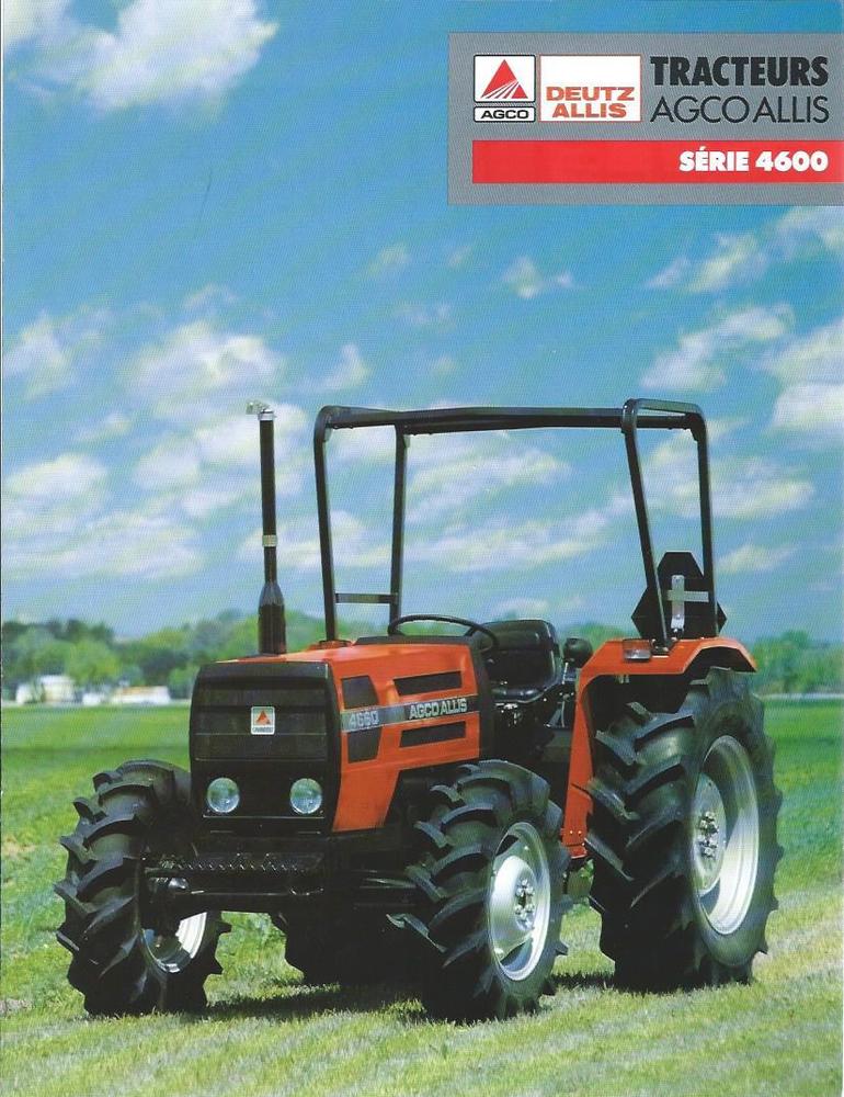 Farm Tractor Brochure - AGCO Deutz Allis - 4650 4660 c1991 FRENCH lang ...
