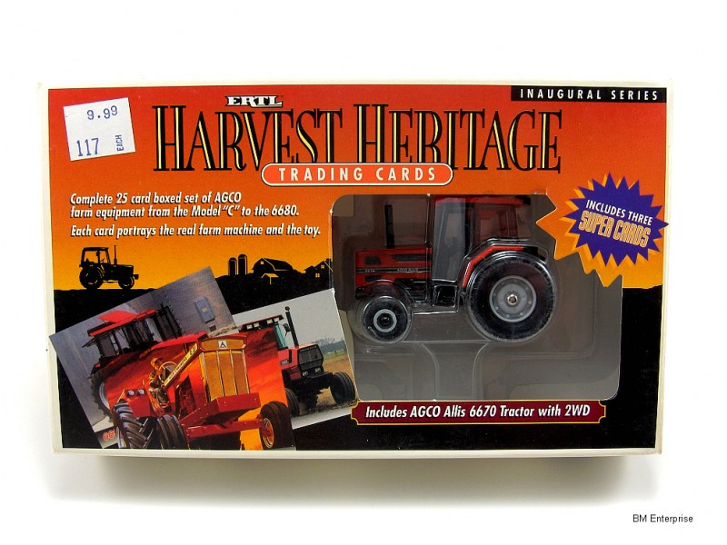 Harvest Heritage Trading Cards AGCO Allis 6670 Tractor Diecast Ertl